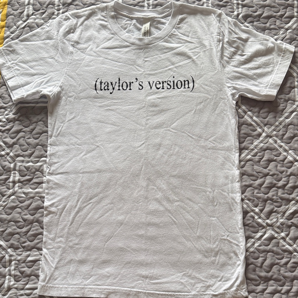 Bella Canvas White Tee With Text Print